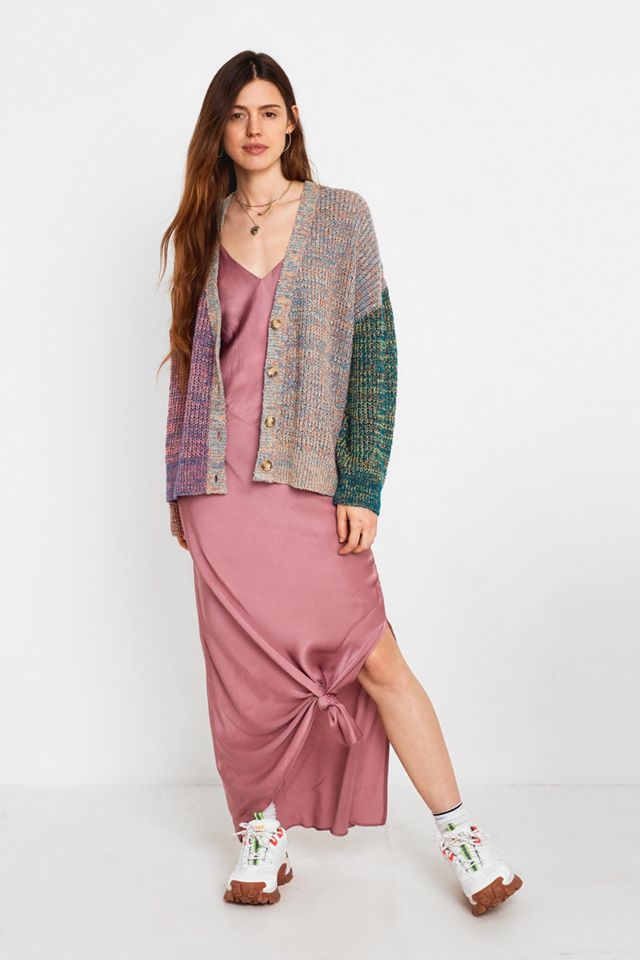 UO Colourblock Twist Knit Cardigan #2