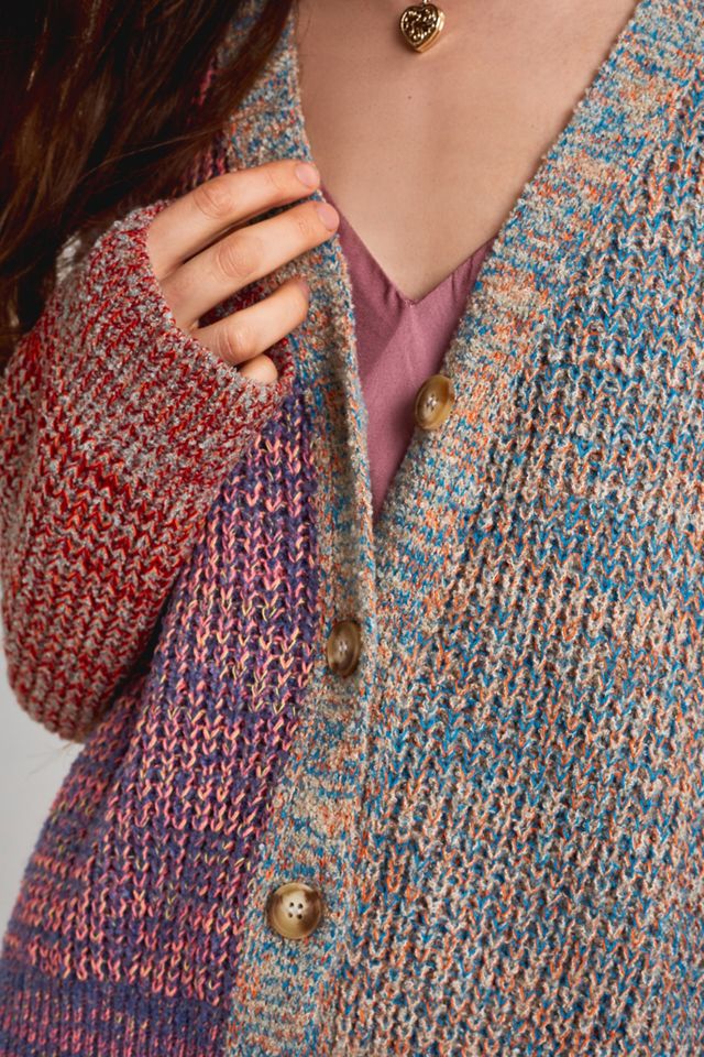 UO Colourblock Twist Knit Cardigan #3