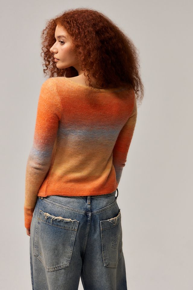 UO Sanded Space-Dye Tie-Front Top  #3