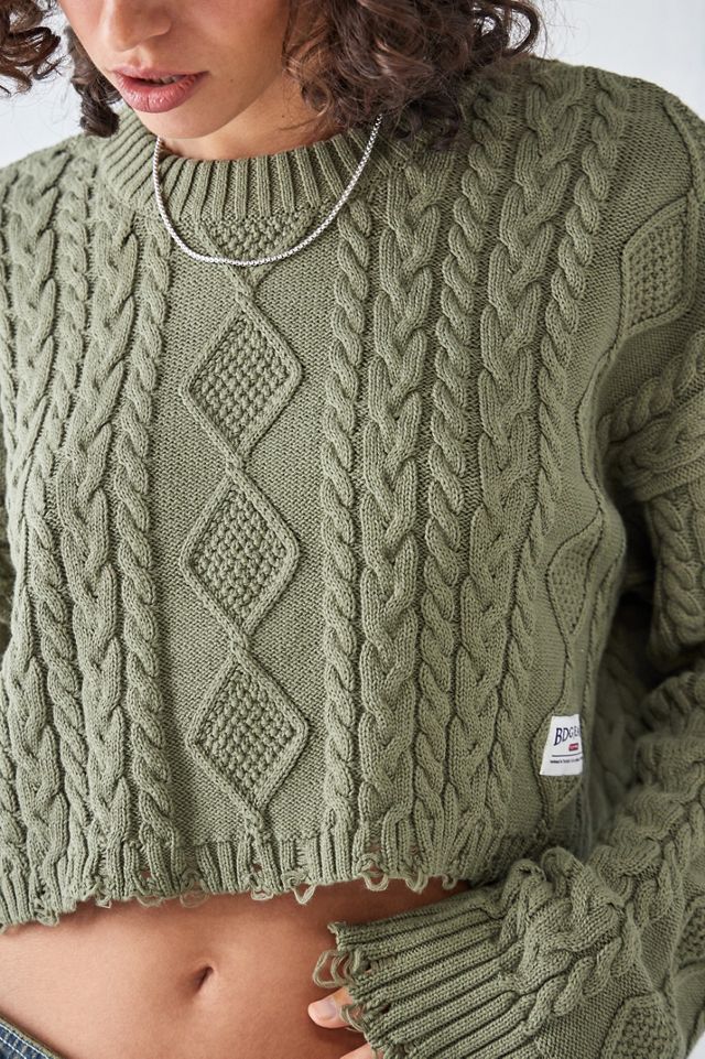 Pull court torsadé en maille câblée Tabby BDG #1