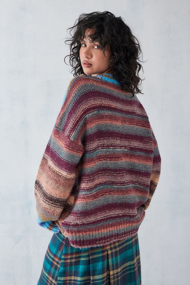 UO Melierter Pullover mit Fransen #3