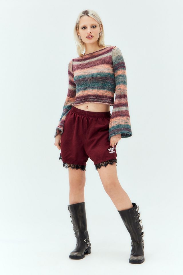 UO Space-Dye Fluted Sleeve Ribbed Knit Top #2