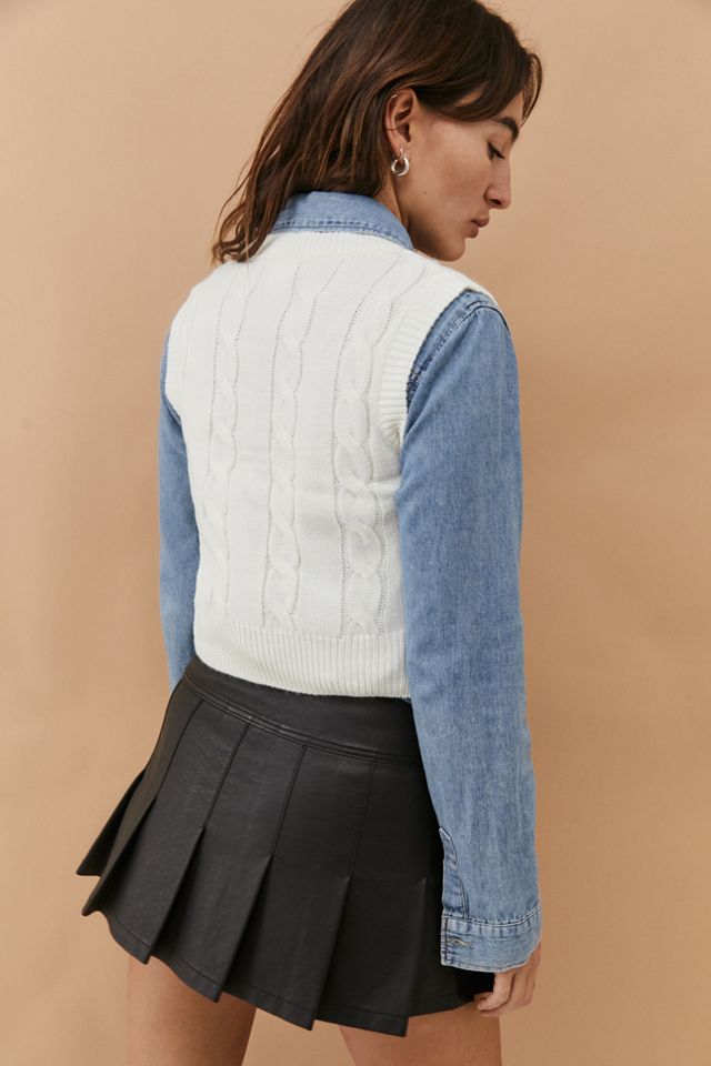 iets frans... Cable Knit Vest #3