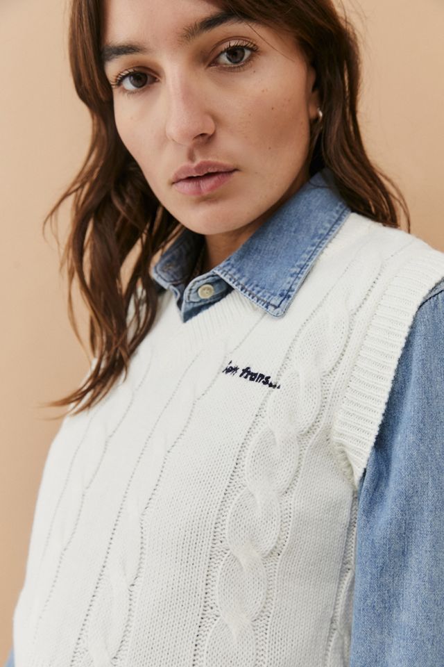 iets frans... Cable Knit Vest #4