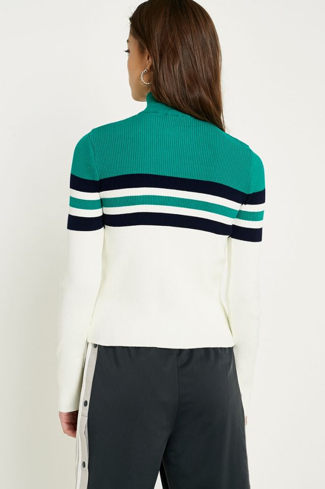 UO Colourblock Stripe Half-Zip Funnel Neck Jumper #2