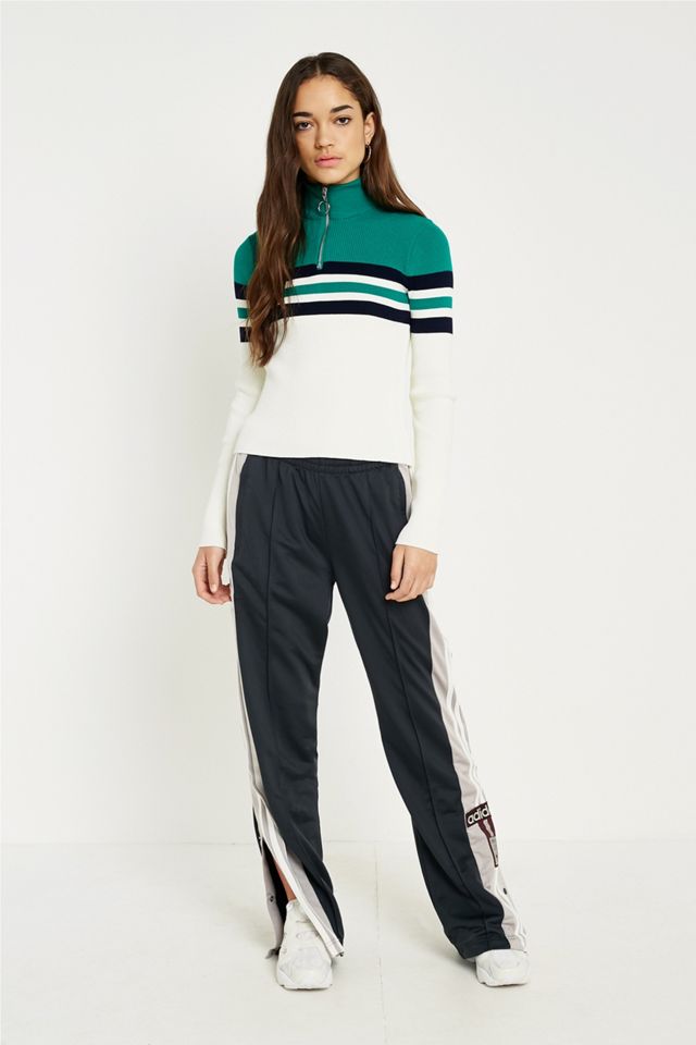 UO Colourblock Stripe Half-Zip Funnel Neck Jumper #4
