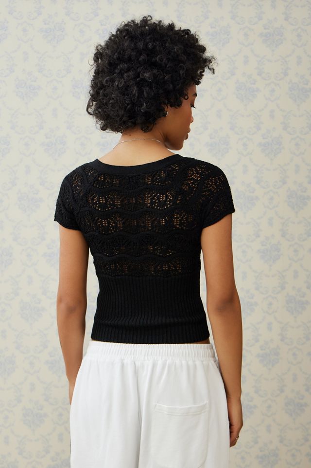 Kimchi Blue Rosario Pointelle Top #2