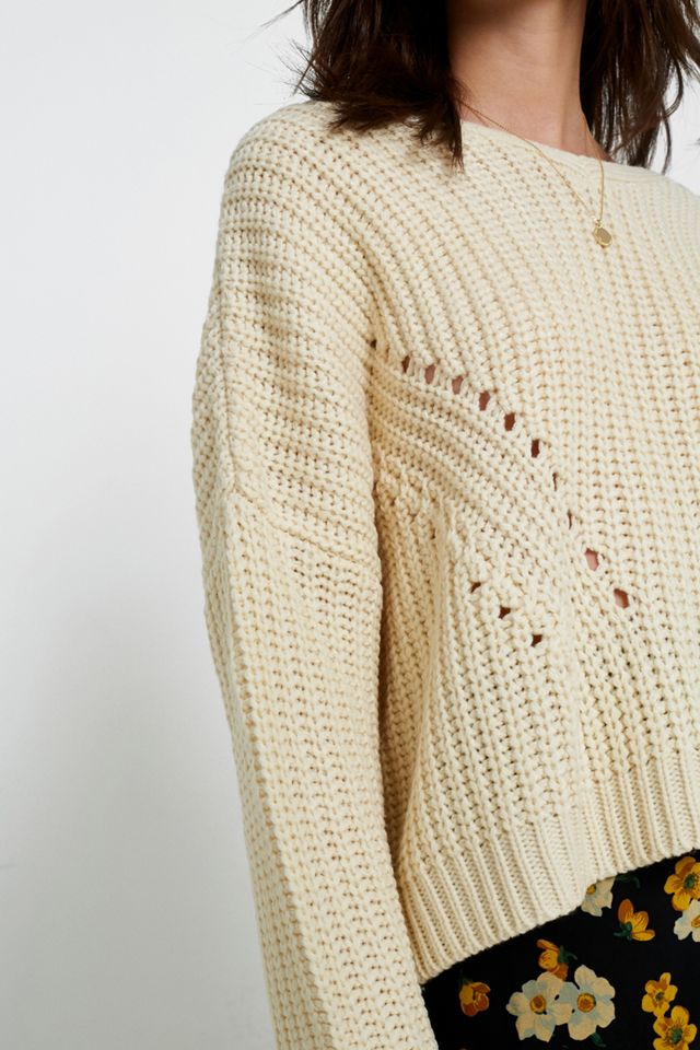 UO - Pull style pêcheur en maille pointelle #3