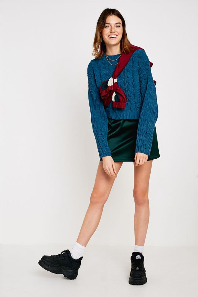 UO Cable Knit Chenille Pullover Jumper #2