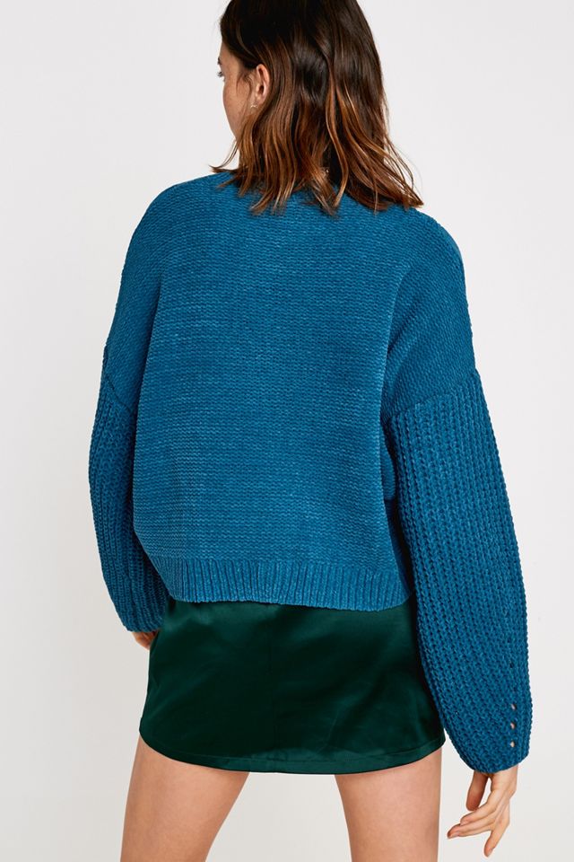 UO Cable Knit Chenille Pullover Jumper #3