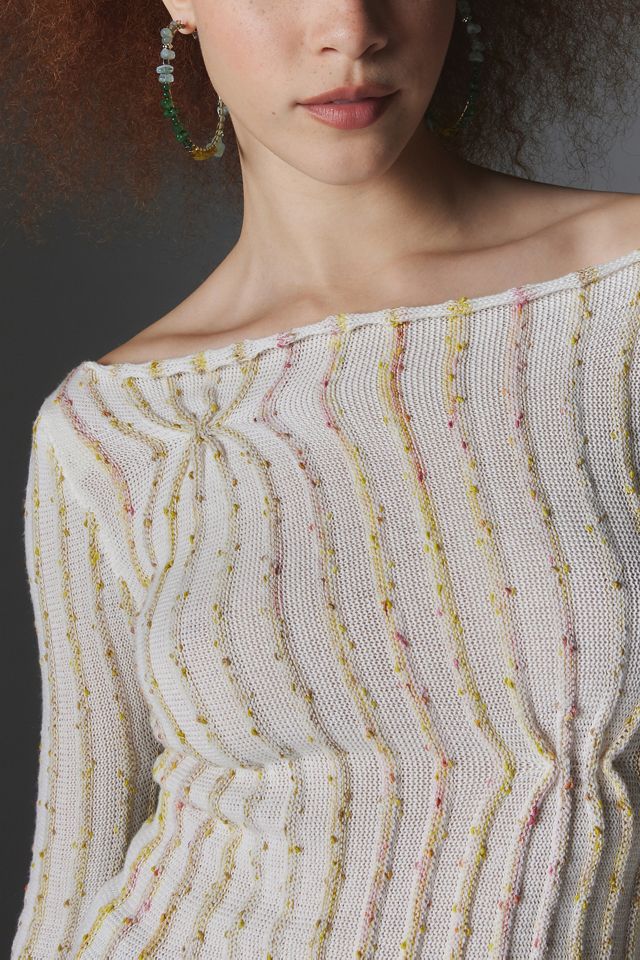 UO Reagan Textured Twist Seam Top #1