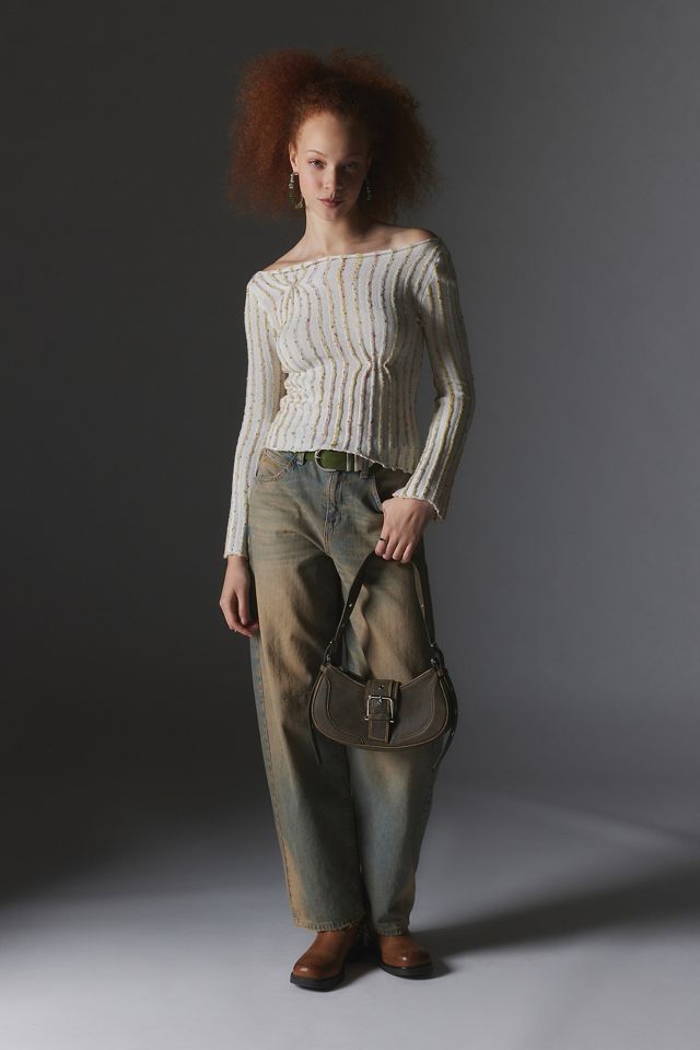 UO Reagan Textured Twist Seam Top #2