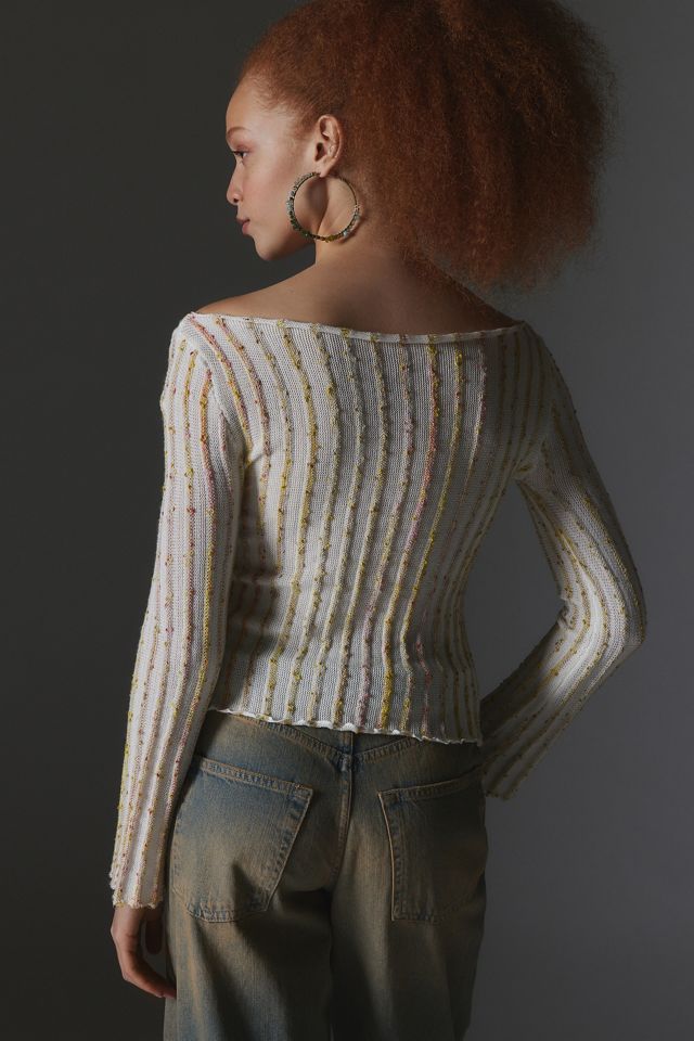 UO Reagan Textured Twist Seam Top #3