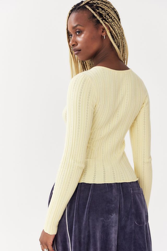 UO Peyton Pointelle Cardigan #4