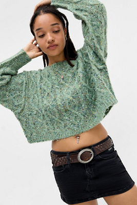 Kimchi Blue Rowe Slash Cable Knit Jumper Product Page