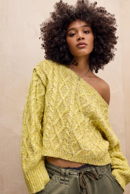 Kimchi Blue Rowe Slash Cable Knit Jumper Product Page