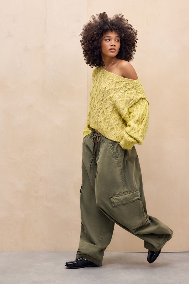 Kimchi Blue Rowe Slash Cable Knit Jumper #2