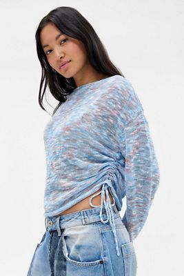 UO Spacedye Schulterfreies Top