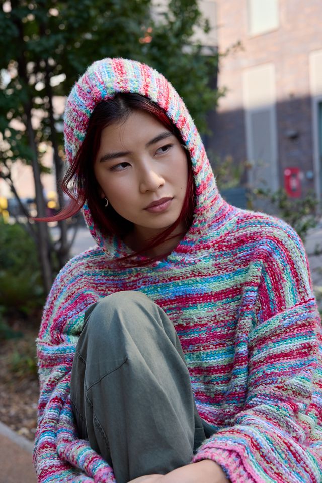 Felpa con Cappuccio UO in Bouclé Spacedye #4