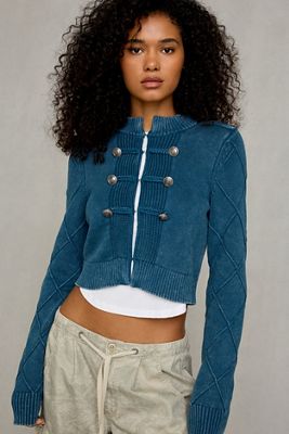 BDG Kadetten-Zopfstrickjacke