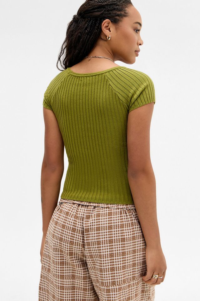 UO Surplice Short Sleeve Top #3