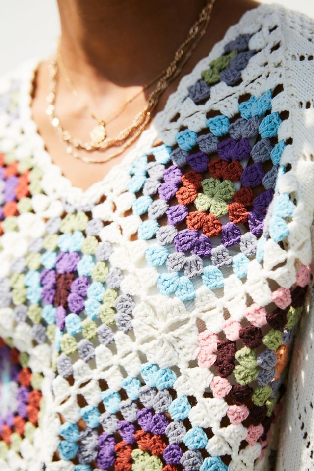 UO Cream Textured knit Batwing Sweater #1