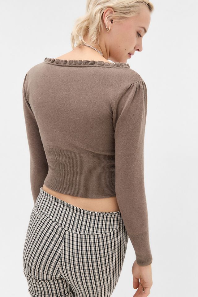 UO Lala Ruffle Cardigan #3