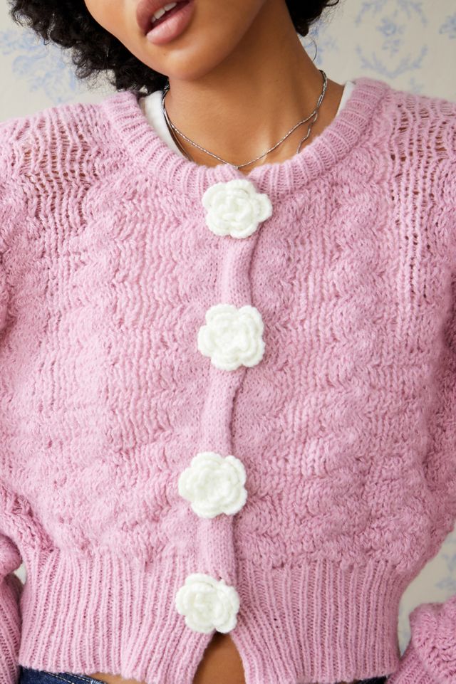 Kimchi Blue Blossom Gestrickter Cardigan #1