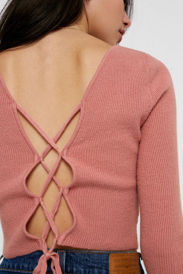 UO - Pull court Rome à lacer dans le dos #3
