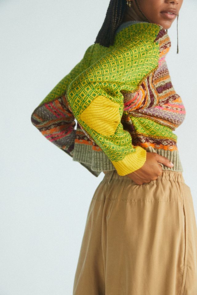 UO - Pull court effet patchwork Penny #1