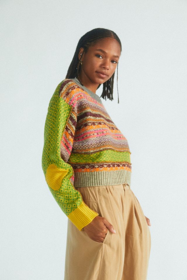 UO - Pull court effet patchwork Penny #3