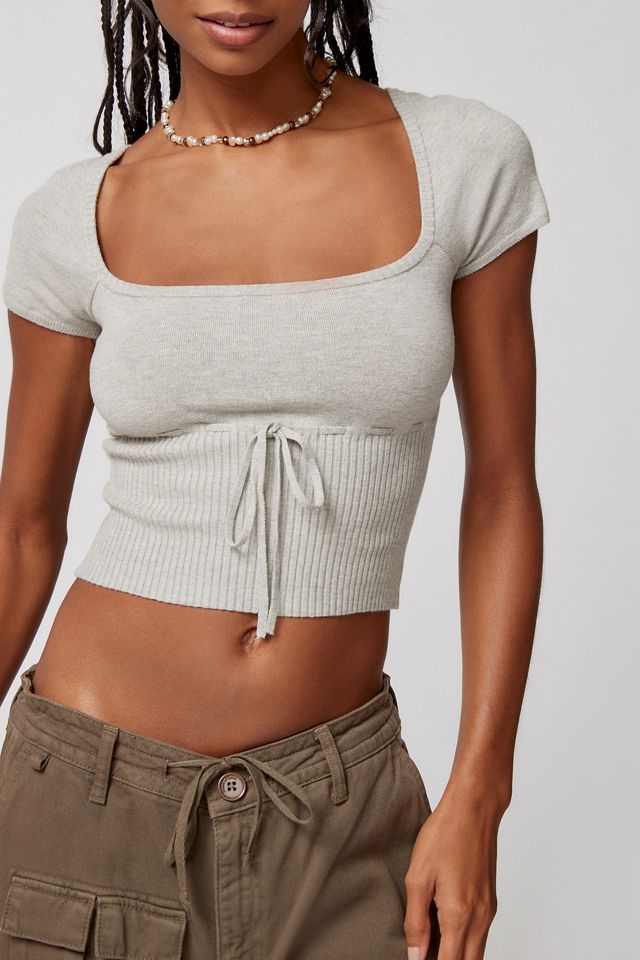 UO Edison Babydoll Knitted Top #2