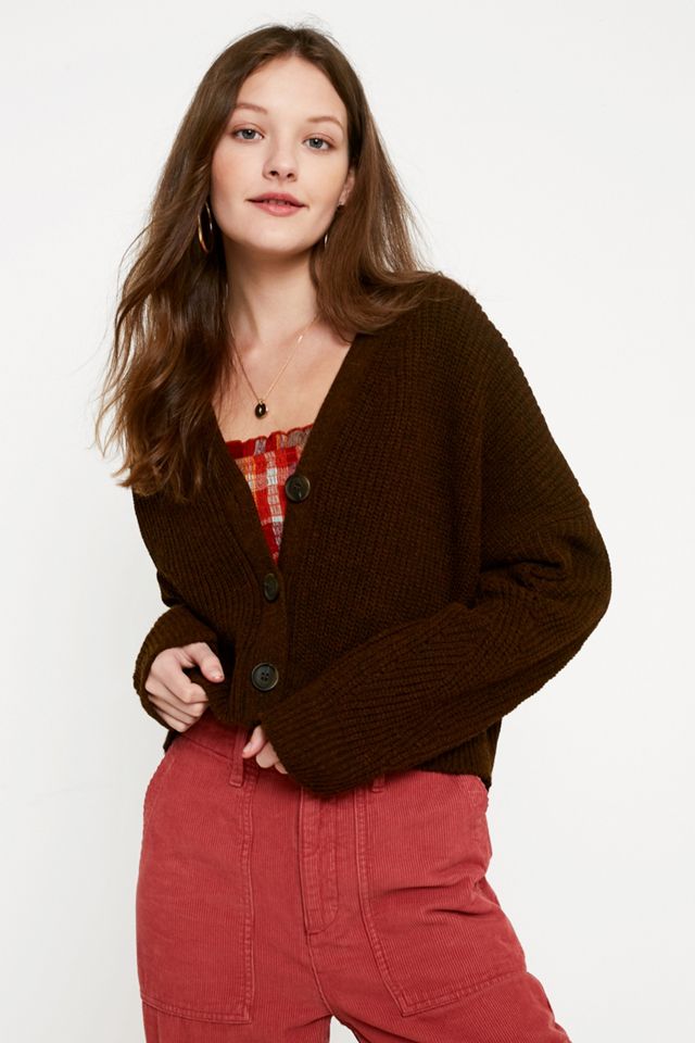 UO Cropped Button-Through Cardigan #3