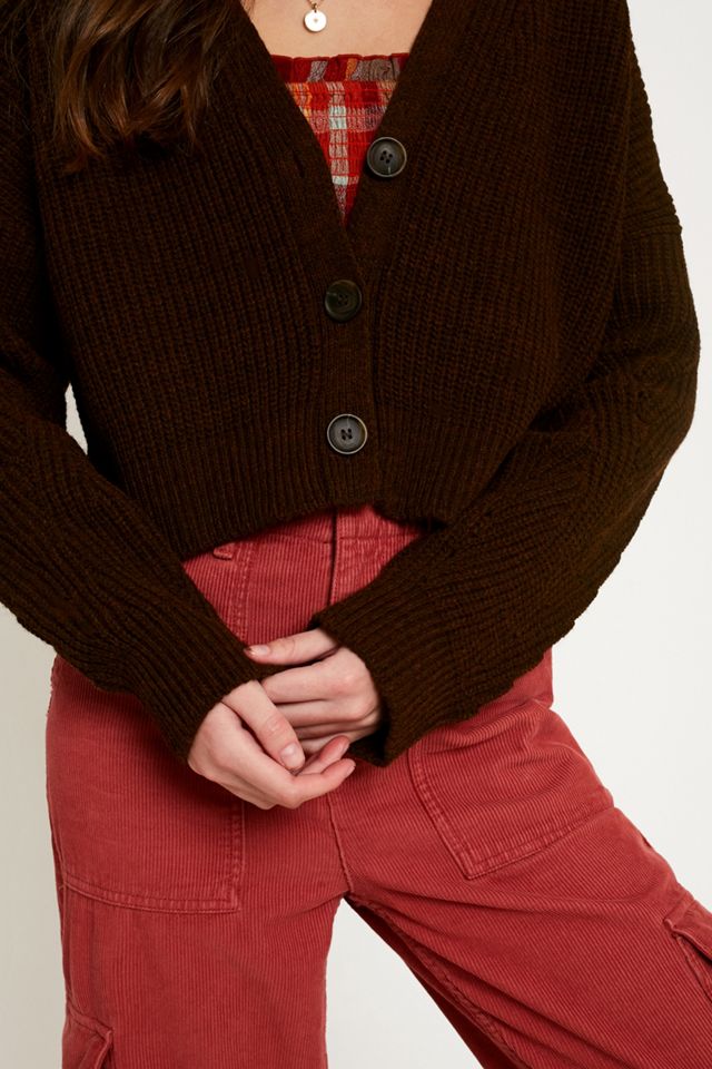 UO Cropped Button-Through Cardigan #4