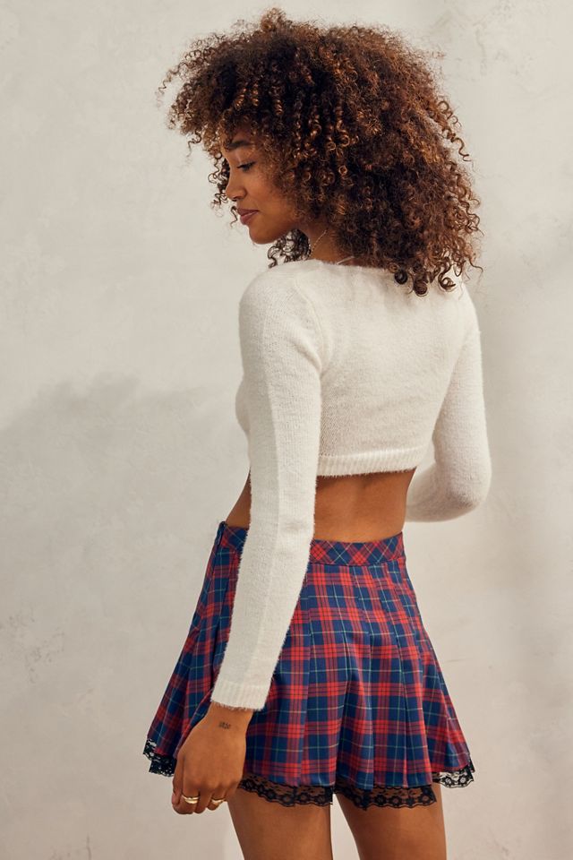 UO Rue Super-Cropped Fluffy Top #2