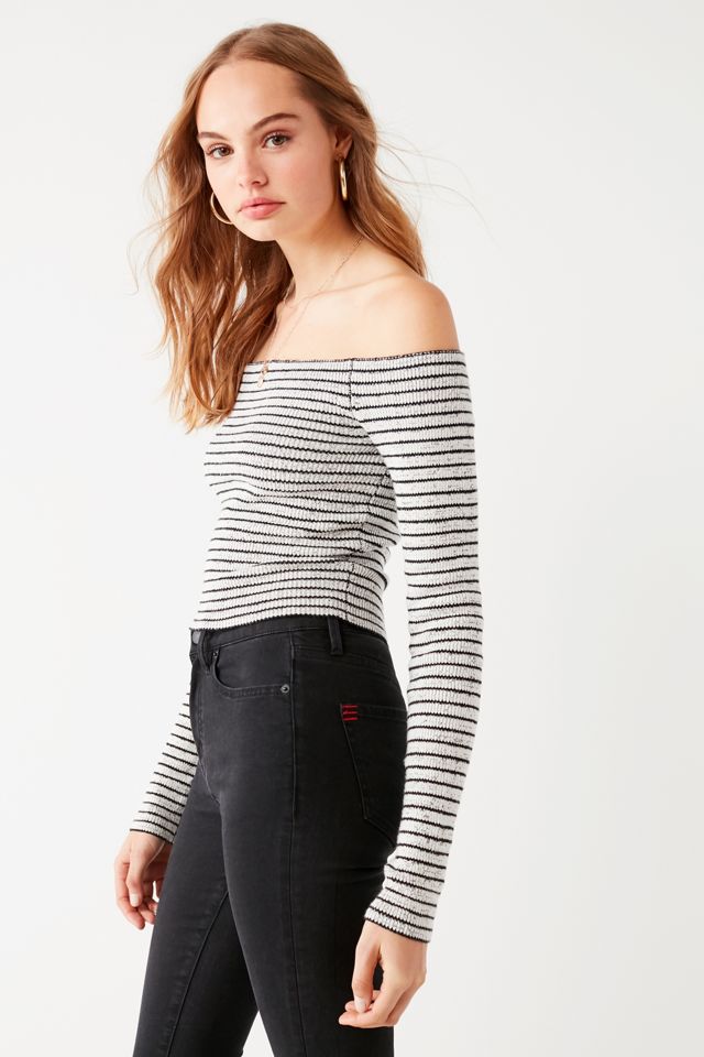 UO - Pull rayé Shilo à épaules dégagées #3