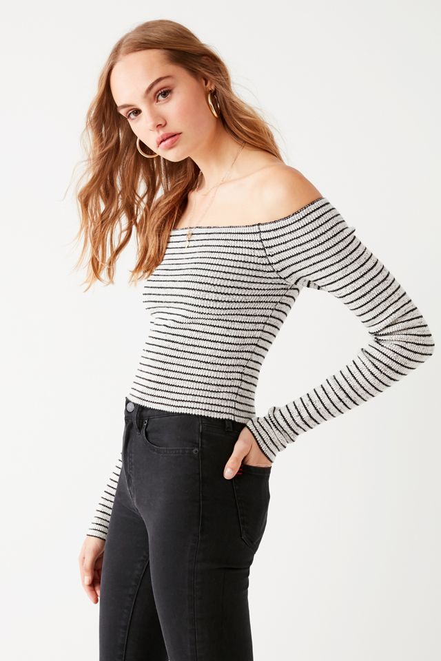UO - Pull rayé Shilo à épaules dégagées #5