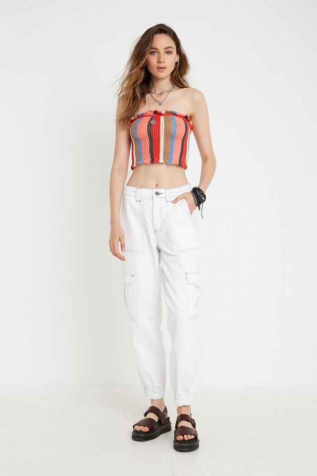 Urban Outfitters – Gerafftes Crop Top „Tatiana“ aus Häkelstrick #2