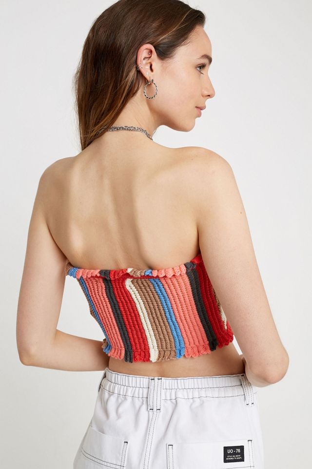Urban Outfitters – Gerafftes Crop Top „Tatiana“ aus Häkelstrick #3