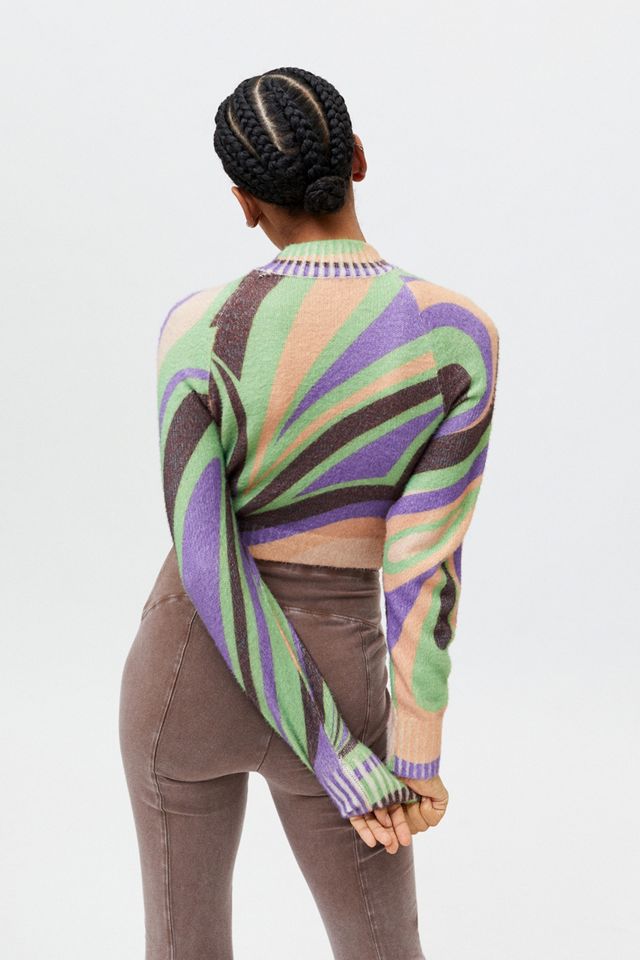 UO – Gemusterter Pullover „Cleo‟ mit Stehkragen #1