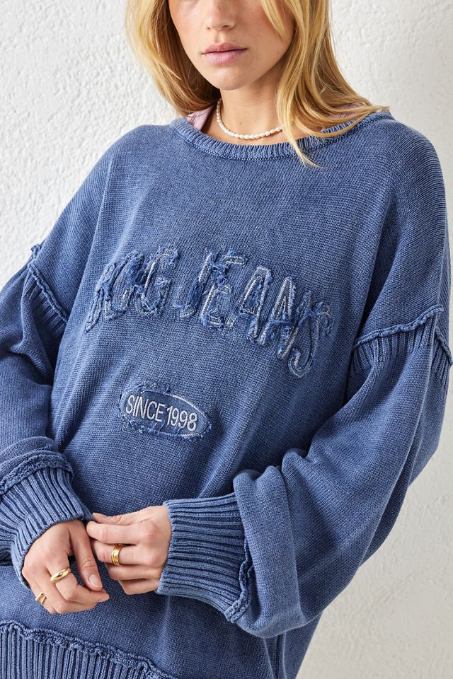 BDG Jeans Distressed Knit Jumper Urban Outfitters UK - Main Image