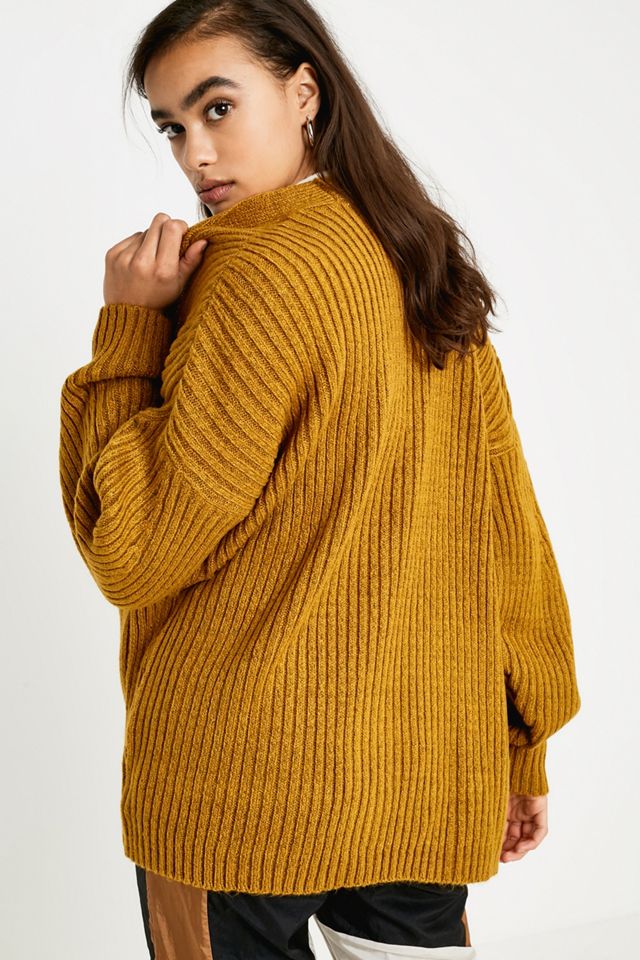 Urban Outfitters – Oversized-Cardigan aus Rippstrick #4