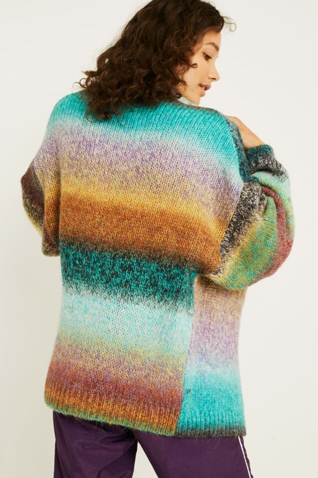 UO Rainbow Ombre Cardigan Urban Outfitters UK