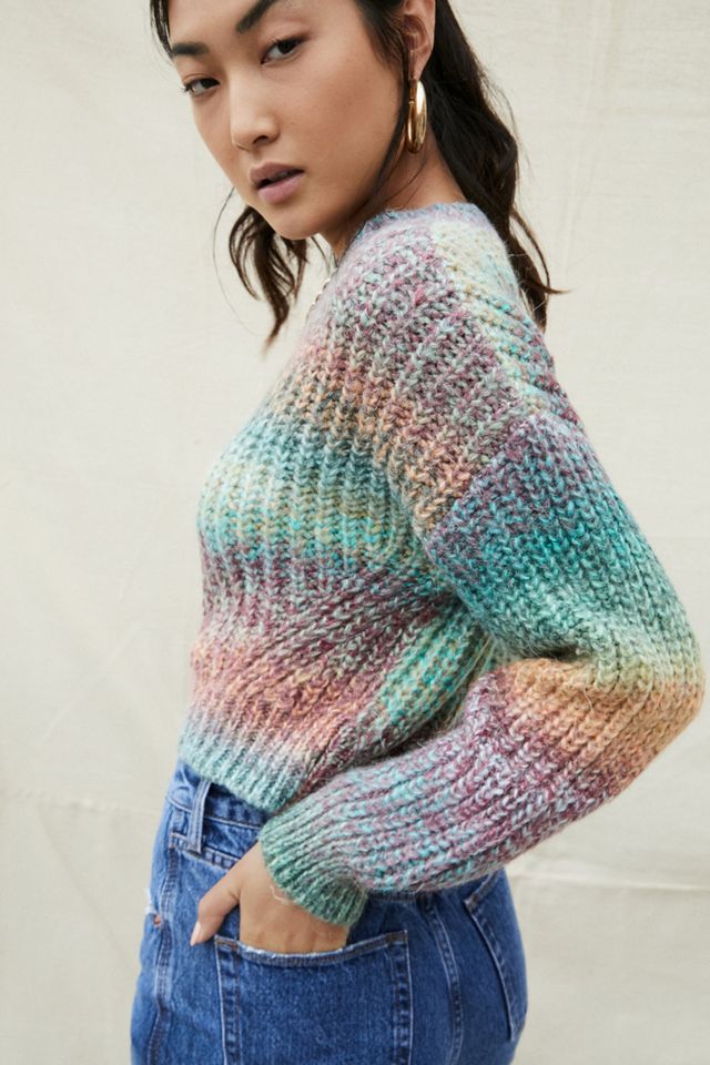 UO Ombre Mint & Brown Jumper #2