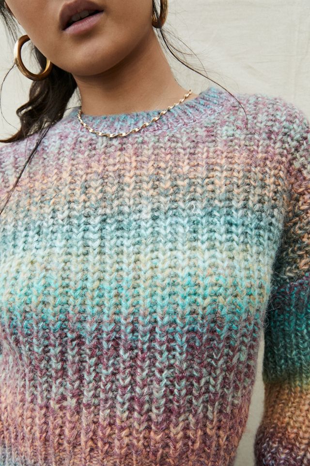 UO Ombre Mint & Brown Jumper #3