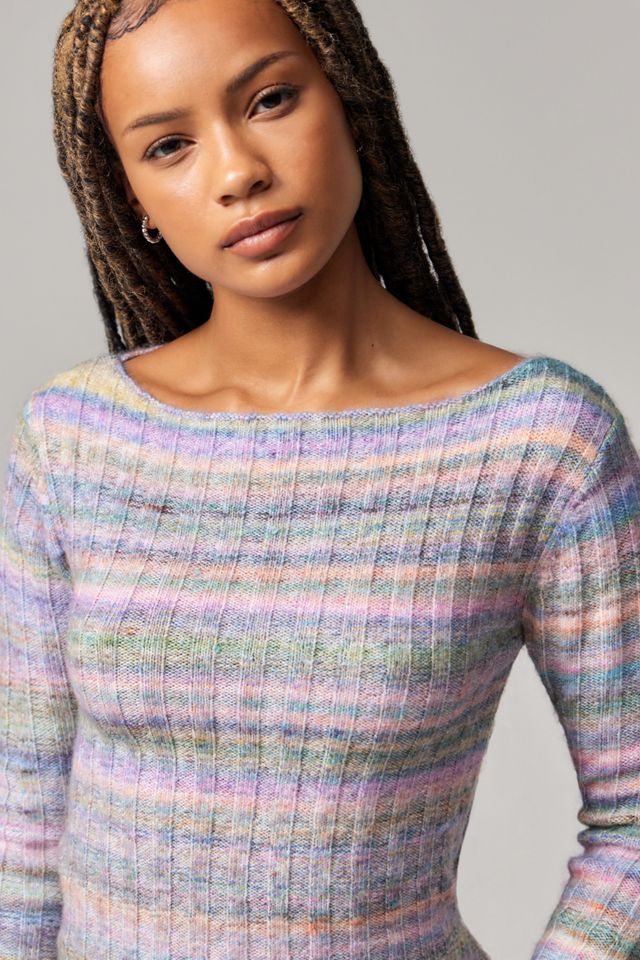 BDG Space-Dye Ribbed Knit Top #1