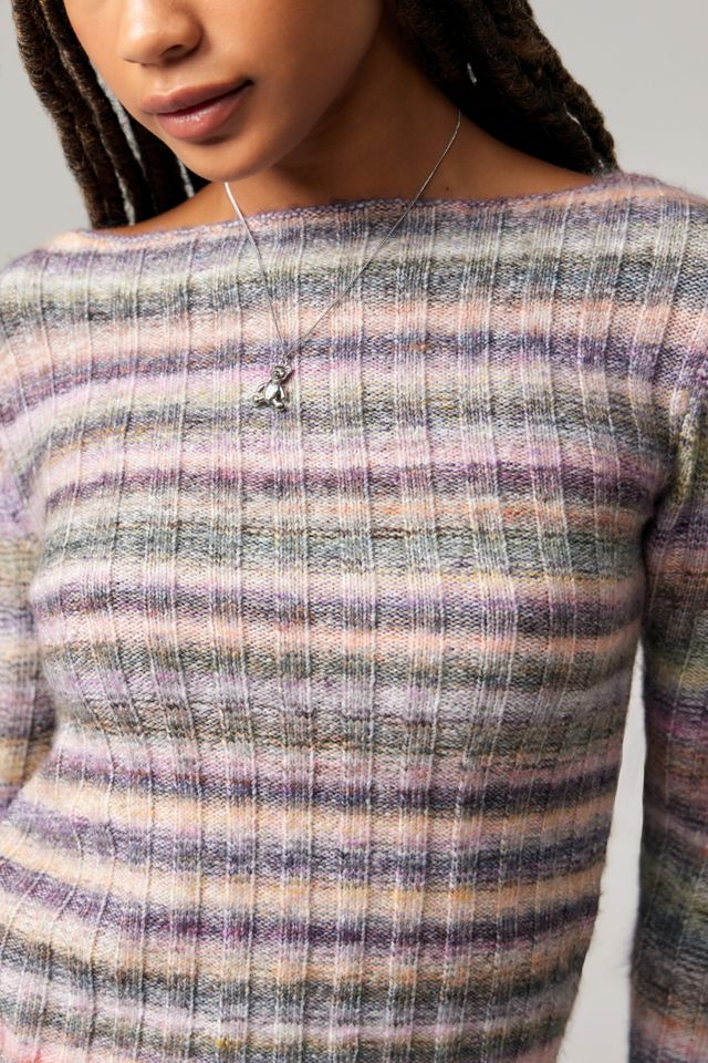 BDG Space-Dye Ribbed Knit Top #1