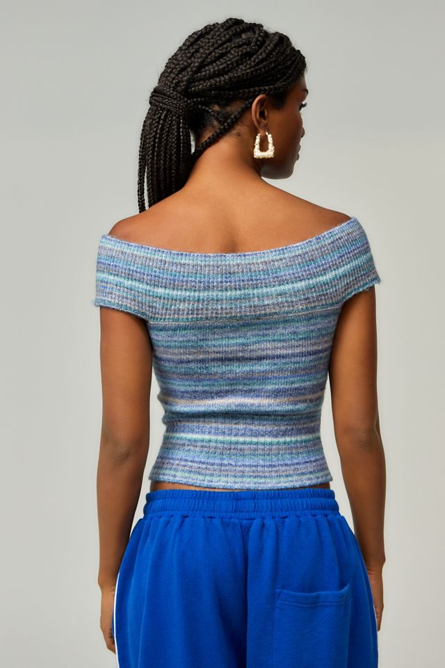 UO Space-Dye Off-The-Shoulder Top #3