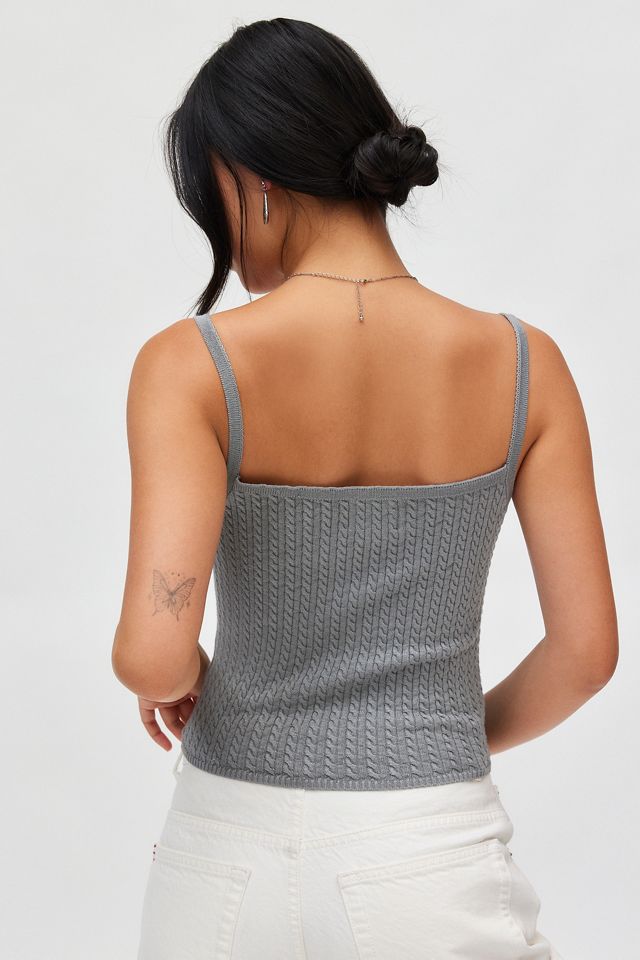 BDG Pamela Cable Knit Sweater Cami #3