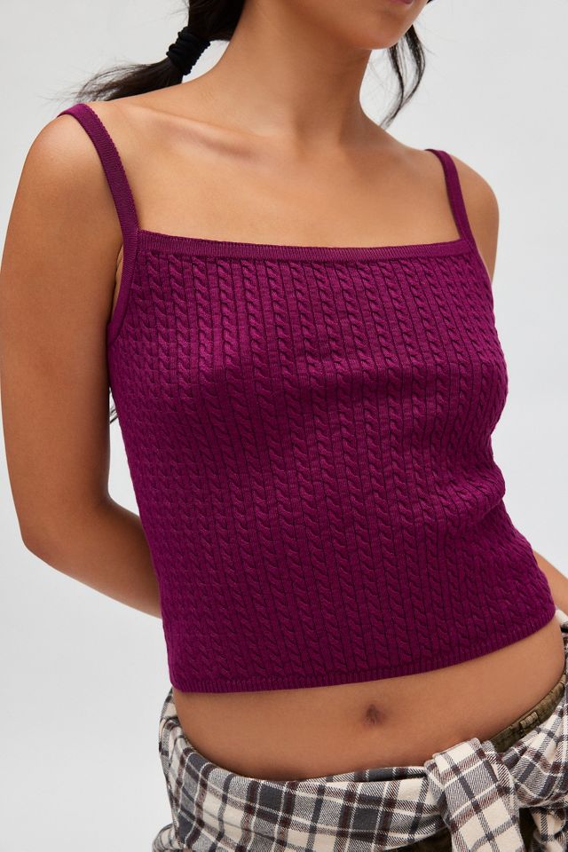 BDG Pamela Cable Knit Sweater Cami #2